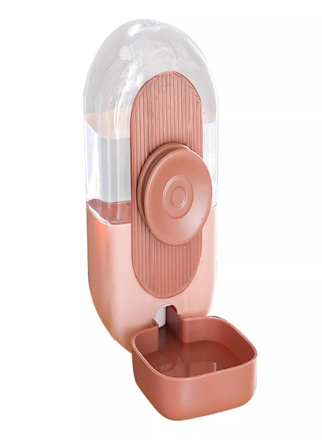 Evona Hanging Automatic Water Dispenser for Cat Rabbit Puppy, Small Animal Hanging Water Dispenser, Pet Water Fountain, Automatic Pet Water Dispenser for Cage Small Animal Rabbit Pig (Pink, Medium) - Image 1
